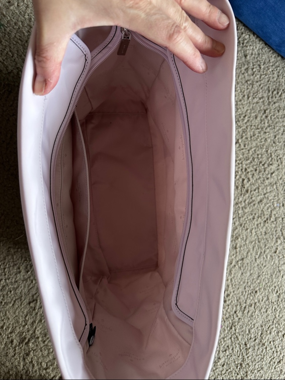 kate spade Quilted Chain-Handle Tote in Light Pink - Picture 2 of 3